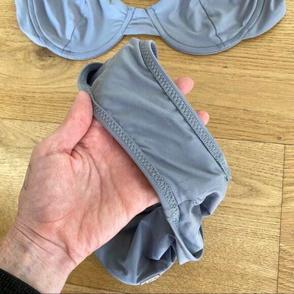 ELE Swims - Underwire Bikini Top & Bottoms in Gray - Picture 3 of 7